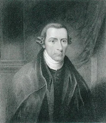 Patrick Henry (1736-99) graverad av Edward Wellmore (fl.1835) (gravyr)