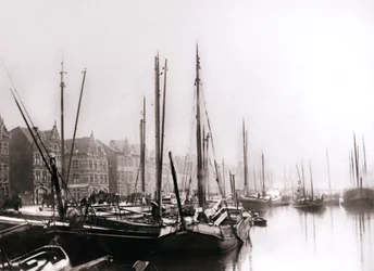 Kanalbåtar, Rotterdam, 1898.