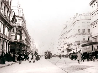 Gatubild, Bryssel, 1898.