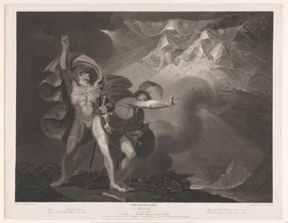 Tre häxor dyker upp för Macbeth och Banquo Shakespeare / Macbeth (titel på objekt)