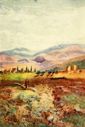Ruinerna av Sardes - Uppenbarelser. iii. 1., c1924. Skapare: James Clark, Henry A Harper.