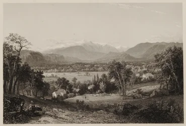 Mount Washington från Valley of Conway, efter John F. Kensett, graverad av James Smillie, tryckt av J. Dalton