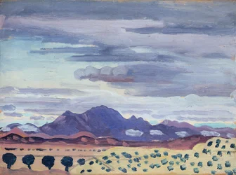 I Pyrenéerna, ca 1911 (olja på panel)