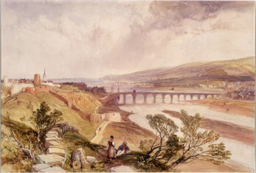 Berwick upon Tweed (wc på vävt papper)