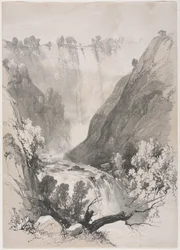 Skisser hemma och utomlands: Falls of Terni, 1830.