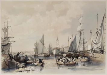 Londons hamn, 1834