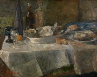 Stilleben med ostron