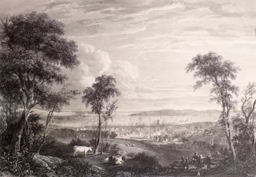 Utsikt över Dundee från Balgay Hill