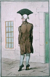 A Burgess of Warwick Lane, publicerad av Hannah Humphrey 1795 (handfärgad etsning)