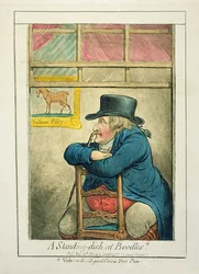 A Standing-dish at Boodles, utgiven av Hannah Humphrey, 1800
