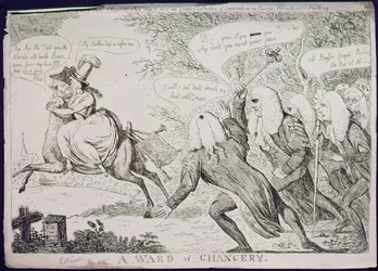 A Ward of Chancery, utgiven av S.W. Fores (etsning)