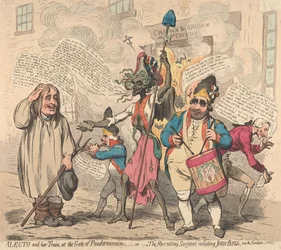 Alekto och hennes följe vid Pandemoniums port - eller - Den rekryterande sergeanten som värvar John Bull till revolutionstjänsten
