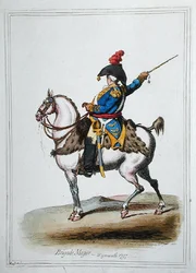 Brigade Major, publicerad av Hannah Humphrey 1797 (handfärgad etsning)