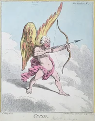 Cupid, utgiven av Hannah Humphrey 1799 (handfärgad etsning)