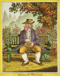 Delicious Weather, publicerad av Hannah Humphrey, 1808