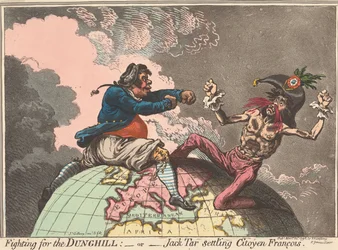 Kampen om gödselhögen - eller - Jack Tar gör upp med citoyen François (ur: Caricature, vol. 1)