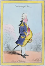 För att förbättra rasen, skissad i Wirtemberg, publicerad av Hannah Humphrey 1796 (handfärgad etsning)