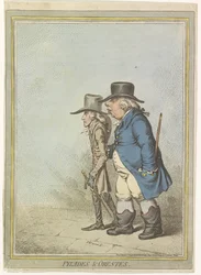 Karikatyr av William V, 1797 Pylades & Orestes (titel på objekt)