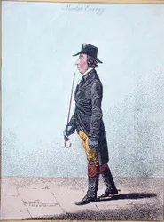 Mental Energy, publicerad av Hannah Humphrey 1801 (handfärgad etsning)