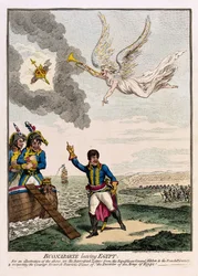 Napoleon Bonaparte (1769-1821) lämnar Egypten
