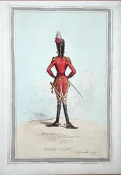 Pattern-Staff, publicerad av Hannah Humphrey 1797 (handfärgad etsning)