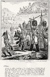Tallrik 3, från The Life of William Cobbett, skriven av honom själv, pub. av H. Humphrey, 1809
