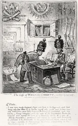 Tallrik 4, från The Life of William Cobbett, skriven av honom själv, pub. av H. Humphrey, 1809