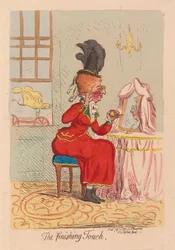 The Finishing Touch, pub. 1791 (handfärgad gravyr)