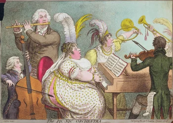 The Pic-Nic Orchestra, utgiven av Hannah Humphrey, 1802
