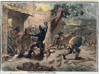 United Irishmen Upon Duty, utgiven av Hannah Humphrey 1798