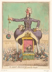 William Pitt spelar parlamentet, 1797 The Giant Factotum roar sig själv