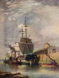 Belfasts hamn - Ferry Steps, 1851, 1909.