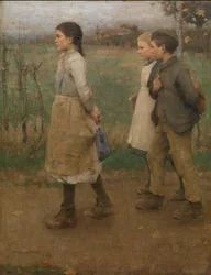 Skolkamrater, ca 1884 (olja på duk)
