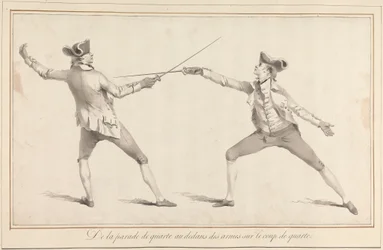 Från Parry of Quarte Inside the Arms på Coup de Quarte