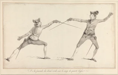 Från Parry of the Semi-Circle on the Coup, från Quarte Basse