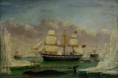 The Whaler "Diana" (olja på duk)