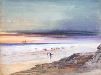 Strandscen, ca 1865
