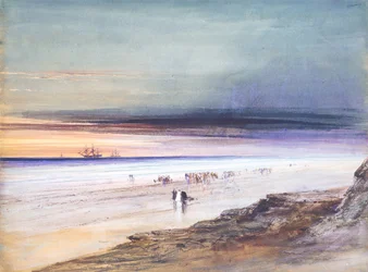 Strandscen, ca. 1865.