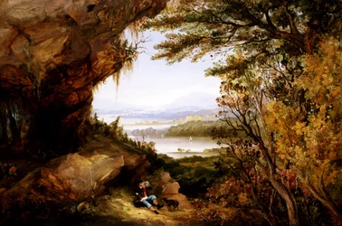 Scenen på Hudson (Rip Van Winkle)