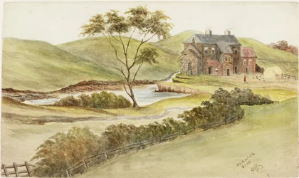 Hedworth Dene (akvarell och färg och bläck på papper)
