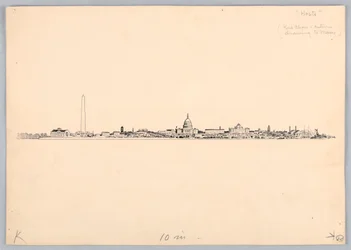Washington Skyline, Design för Washington Board of Trade Dinner, 13 maj 1908