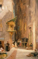 Gata i Genua (olja på duk)