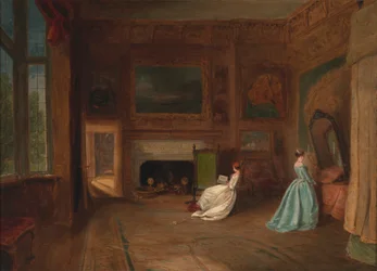 Lady Betty Germains sovrum i Knole, Kent