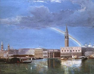 Piazzetta och Dogepalatset från Bacino