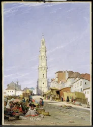Clerigos-tornet, Porto, Portugal, 1837