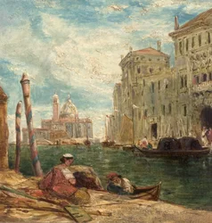 Utsikt i Venedig, Italien