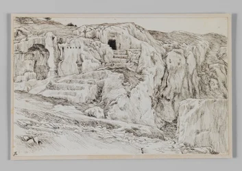 Forntida gravar, Hinnoms dal, illustration från Vår Herre Jesu Kristi liv