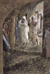 Apparitions of the Dead på Jerusalems gator, illustration till The Life of Christ, c.1886-94 (wc & gouache på kartong)