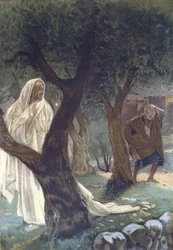 Kristus visade sig för Sankt Peter - Kristus uppenbarade sig för Sankt Peter - från "" Vår Herre Jesu Kristi liv"" - 1899 av James Tissot - La vie de notre seigneur Jesus Christ, av Jacques Joseph (Jacques-Joseph) Tissot dit James Tissot (1836-1902)