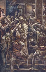 Kristus hånad i Joseph Caiphus hus
